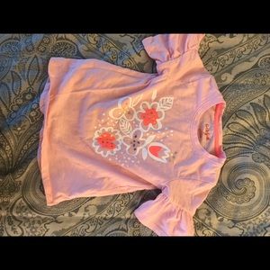 Cat and jack cute girls ruffled sleeve shirt